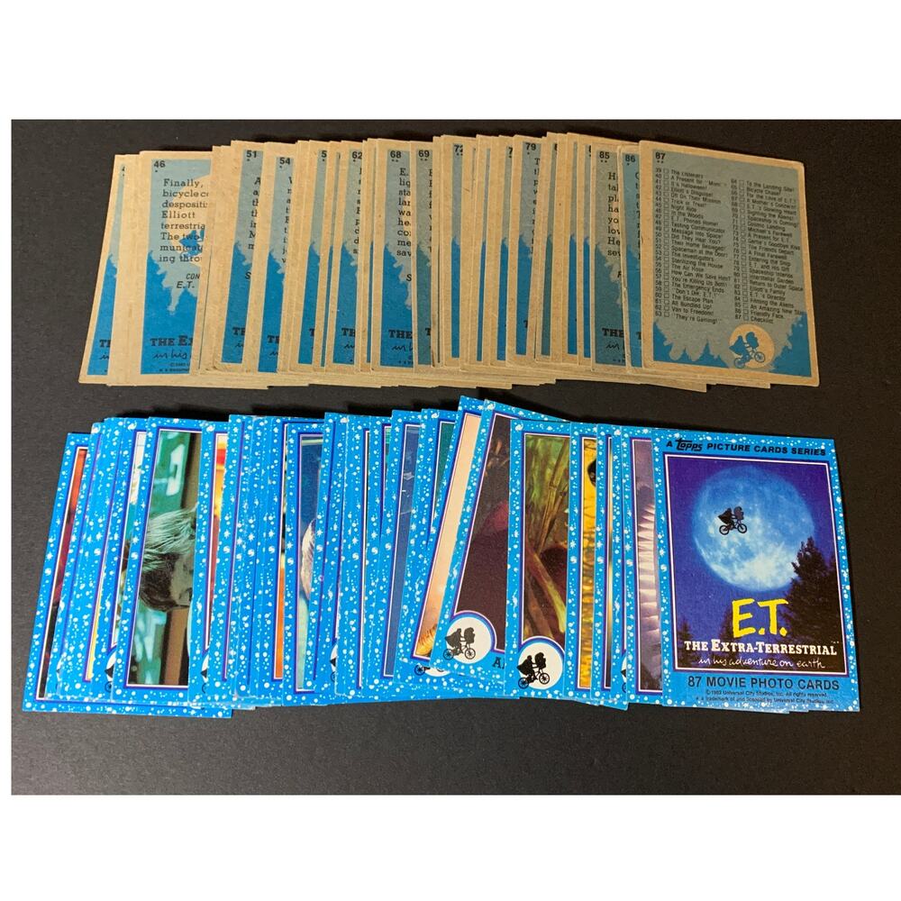 1982 Topps ET The Extra Terrestrial Trading Card Set No Stickers